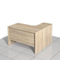 Biurko narożne 120 x 120 x 75h cm MF-BN-A01L (lewe)