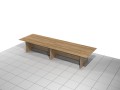 Zestaw - stół konferencyjny 400 x 120 x 75h cm MF-SB-KZ02