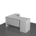 Biurko narożne z dostawką z szufladami SARA-ZB01P (prawe)