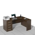 Biurko narożne z dostawką z szufladami SARA-ZB01P (prawe)