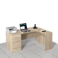 Biurko narożne z dostawką z szufladami SARA-ZB01P (prawe)