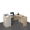Biurko narożne z dostawką z szufladami SARA-ZB01P (prawe)