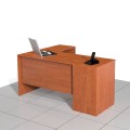 Biurko narożne z dostawką z szufladami SARA-ZB01P (prawe)