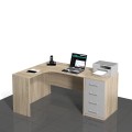 Biurko narożne z dostawką z szufladami SARA-ZB01L (lewe)
