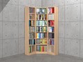 Regał na książki narożny MF-NA-02