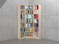 Regał na książki narożny MF-NA-02