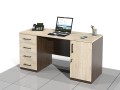 Biurko pracownicze, szafki z drzwiami i szufladami BEL-SD1