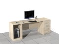 Biurko komputerowe z dostawkami Elam-MF-PSK