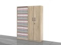 Szafy biurowe 183h x 140 x 38 cm: zestaw LC-AB-PAL