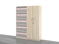 Szafy biurowe 183h x 140 x 38 cm: zestaw LC-AB-PAL