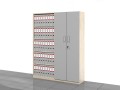 Szafy biurowe 183h x 140 x 38 cm: zestaw LC-AB-PAL
