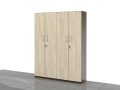 Szafy biurowe 183h x 140 x 38 cm: zestaw LC-AC-PAL