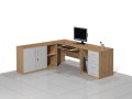 Biurka narożne komputerowe 210 x 180 cm BLOCK-NKB (wersja lewa).