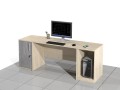 Biurko komputerowe z dostawkami Elam-MF-PDK (prawe).