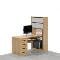 Biurko komputerowe z regałem COM-SR2