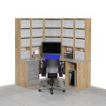 Biurko komputerowe z regałem COM-NR1