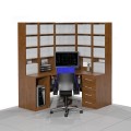 Biurko komputerowe z regałem COM-NR1