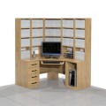 Biurko komputerowe z regałem COM-NR1