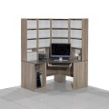 Biurko komputerowe z regałem COM-NR2 (lewe).