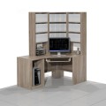 Biurko komputerowe z regałem COM-NR3 (lewe).