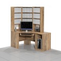 Biurko komputerowe z regałem COM-NR3 (prawe).