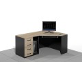 Biurko komputerowe narożne LIAM-XNR-AB (wersja lewa).