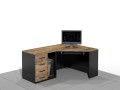 Biurko komputerowe narożne LIAM-XNR-AB (wersja lewa).