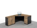 Duże biurko narożne LIAM-NRCB (wersja prawa).