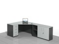 Duże biurko narożne LIAM-NRCC (wersja lewa).