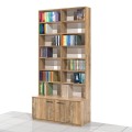 Regał na książki 245 x 120 x 25/50 cm MFK-D13