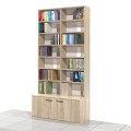 Regał na książki 245 x 120 x 25/50 cm MFK-D13