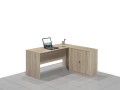 Biurka narożne dąb sonoma BLOCK-ND (prawe).