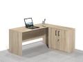 Biurka narożne dąb sonoma BLOCK-ND (prawe).