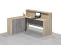 Biurka narożne dąb sonoma BLOCK-NDN-Plus (lewe).