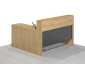 Biurka narożne z nadstawką BLOCK-NDN (prawe).