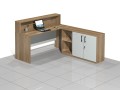 Biurka narożne z nadstawką BLOCK-NEN (prawe).