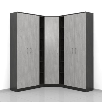 Szafa narożna  Abe-N04 222h x 170 x 170 x 38 cm