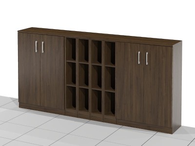 Duża Szafka Biurowa z półkami  Abe-B01 117h x 240 x 38 cm