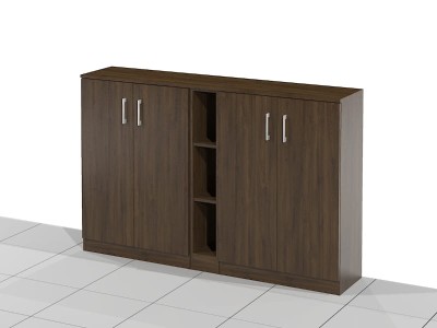 Duża Szafka Biurowa z półkami  Abe-B03 117h x 180 x 38 cm