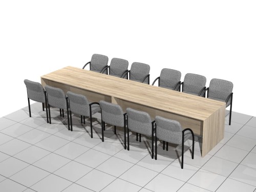 Zestaw - stół konferencyjny 400 x 90 x 75h cm MF-SB-KZ01