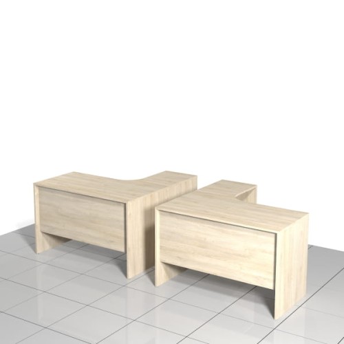 Biurka narożne prawe i lewe komplet 120 x 120 x 75h cm MF-BN-A01D
