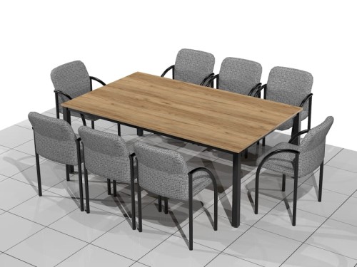 Stół biurowy konferencyjny 200 x 120 x 75h cm MAT-RK12