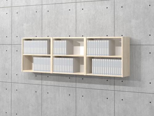 Trzy półki wiszące na książki MFPW-A03