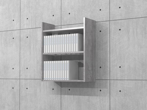 Półka wisząca na książki 70h x 60 x 25 cm MFPW-D01