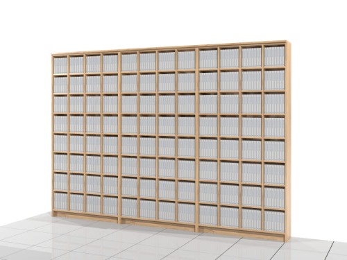 Regał na książki 227h x 327 x 25 cm ASTEN-A03