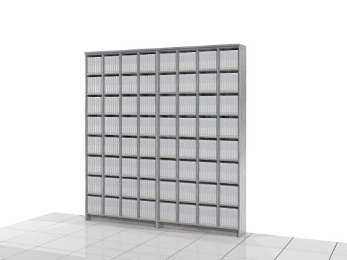 Regał na książki 227h x 218 x 25 cm ASTEN-A02