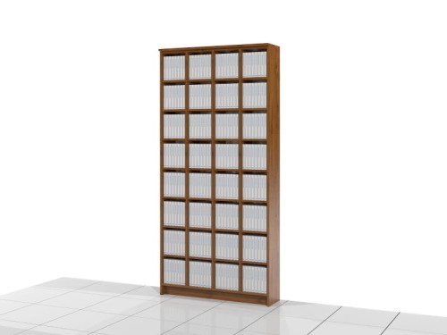 Regał na książki 227h x 109 x 25 cm ASTEN-A01