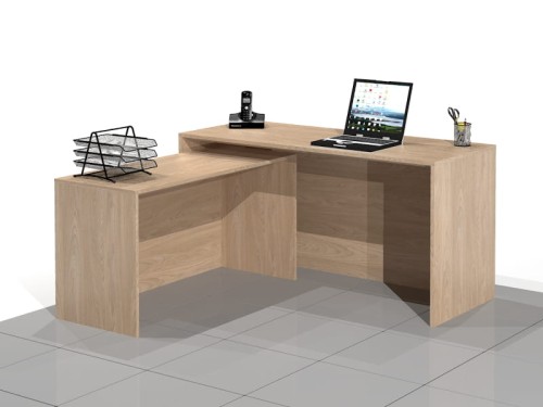 Duże biurko komputerowe narożne SADA-A (lewe).