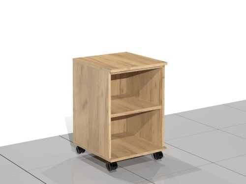 Pomocnik na kółkach pod biurko 60h x 40 x 42 cm OBOK-E1