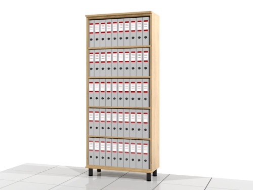 Regał biurowy na nóżkach 190h x 80 x 38 cm NEL-R5